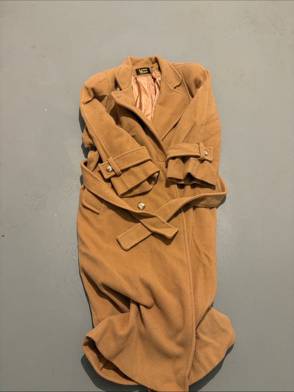 Classic Camel Trench Coat Dress - Women